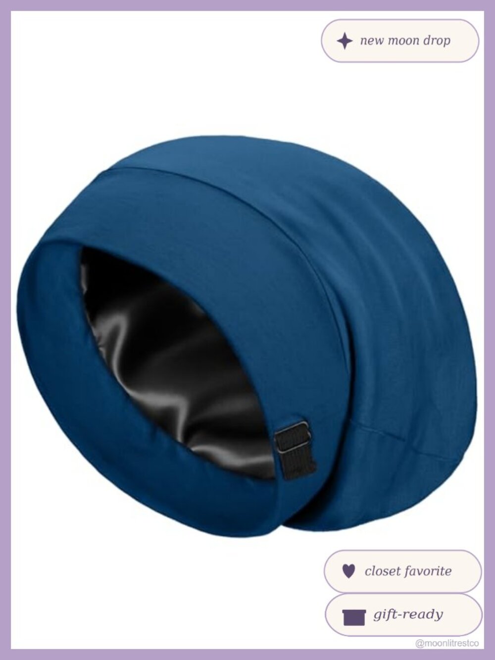 100% Mulberry Silk Lined Bonnet Sleep Cap for Women Hair Care